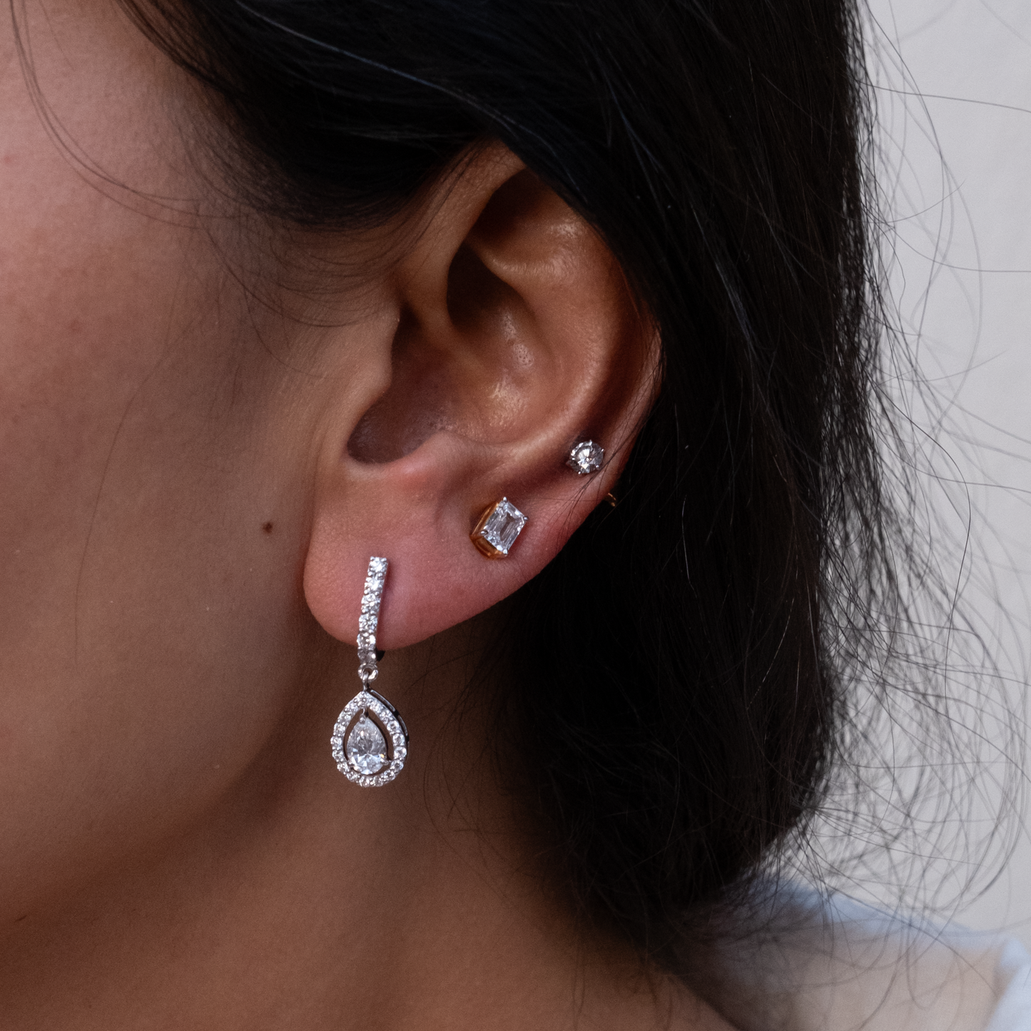 Pear Drop Bali Earring