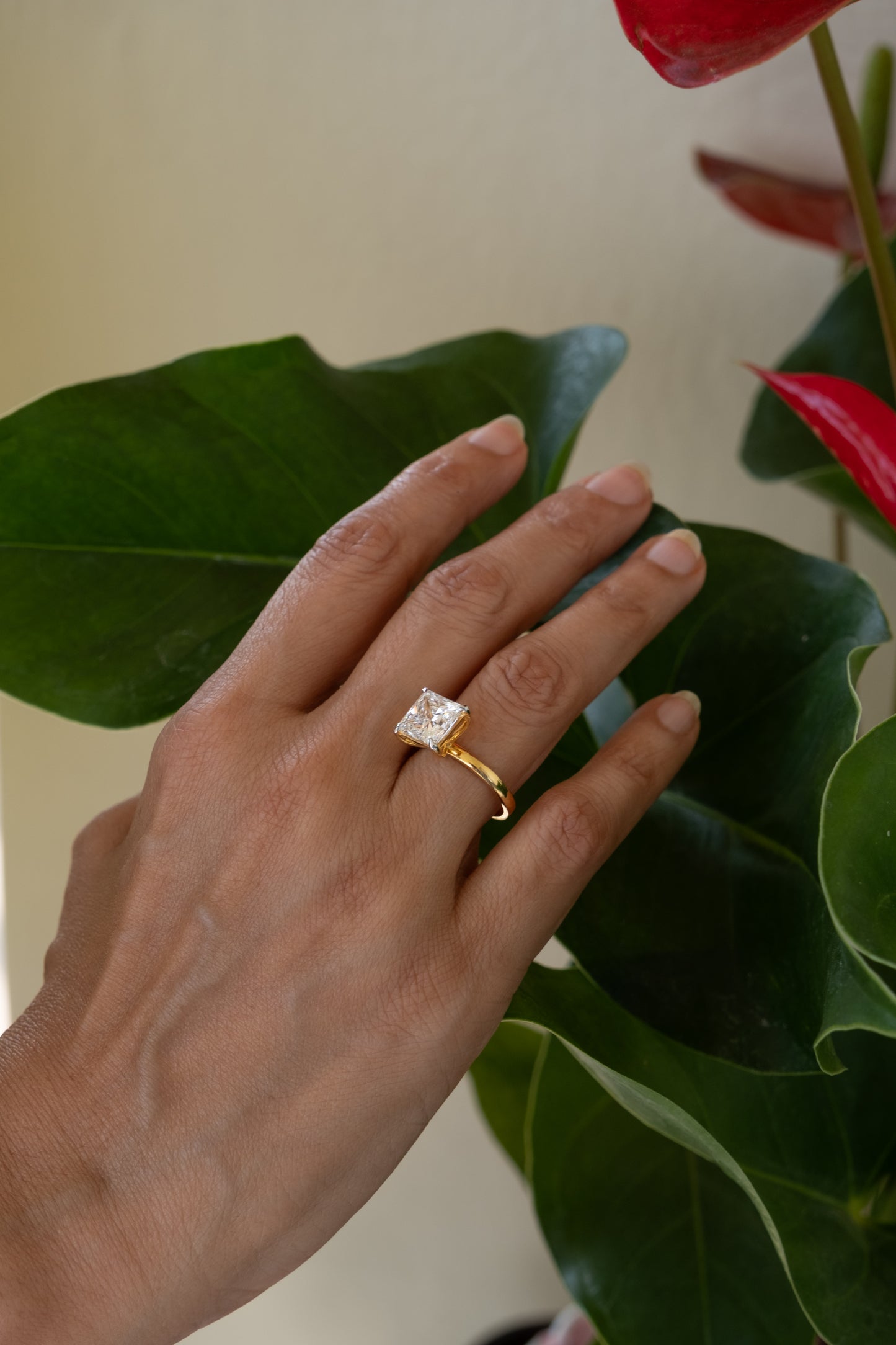 3 ct Princess Cut Solitaire Ring