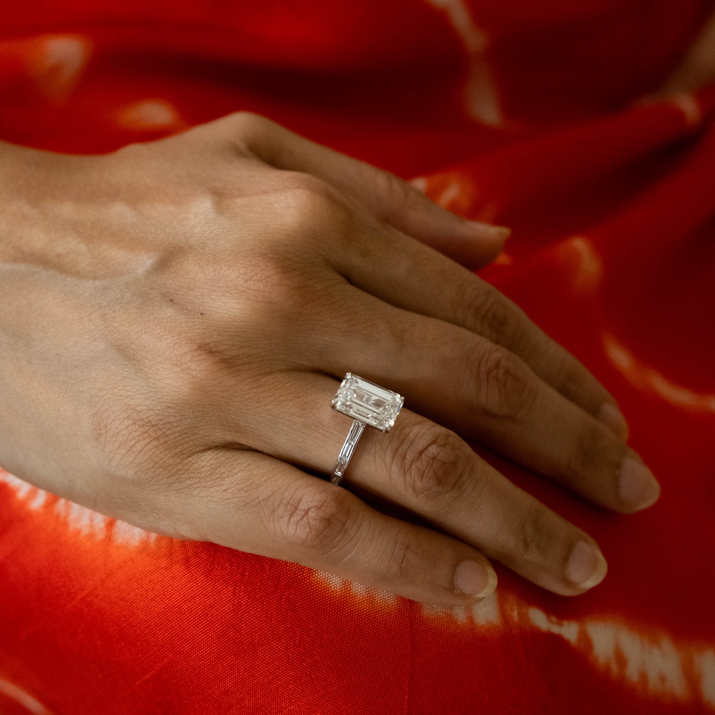 4 carat Emerald Cut Solitaire Ring