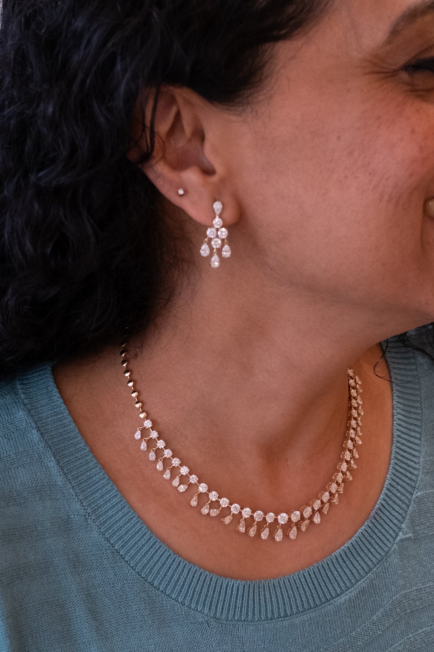 Diamond Dangler Earring
