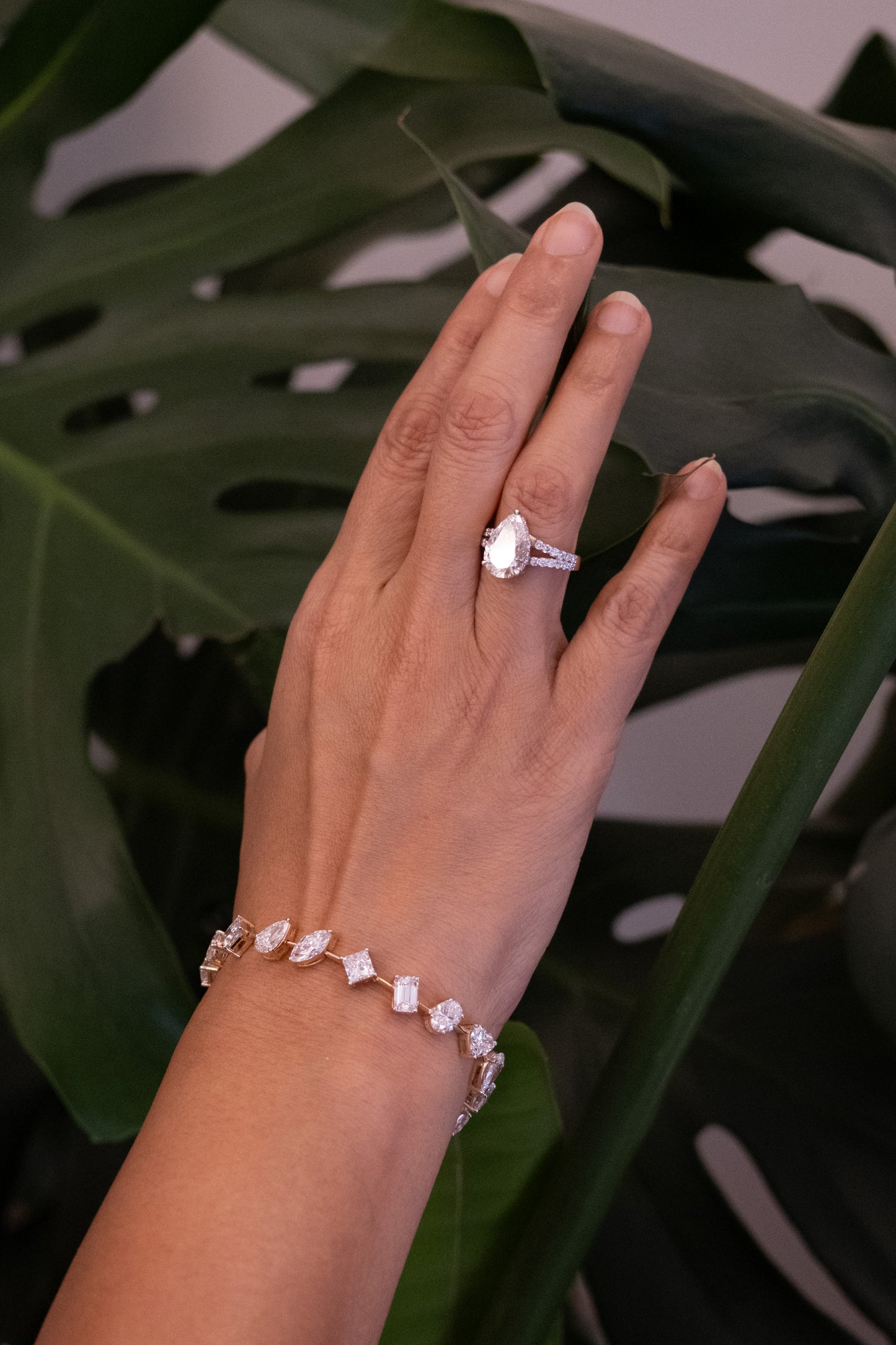 3 ct Pear Solitaire Ring