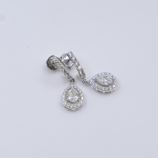 Pear Drop Bali Earring