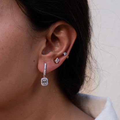 Emerald Drop Bali Earring