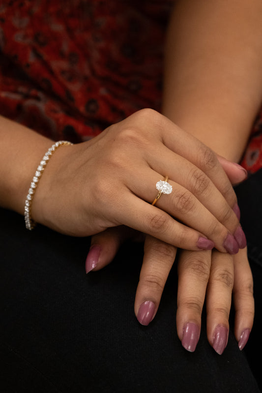 1.5 ct Oval Solitaire Ring