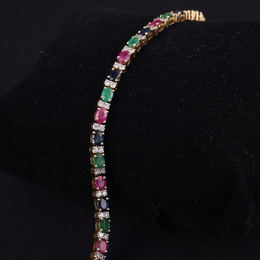 Tri Gemstone Bracelet