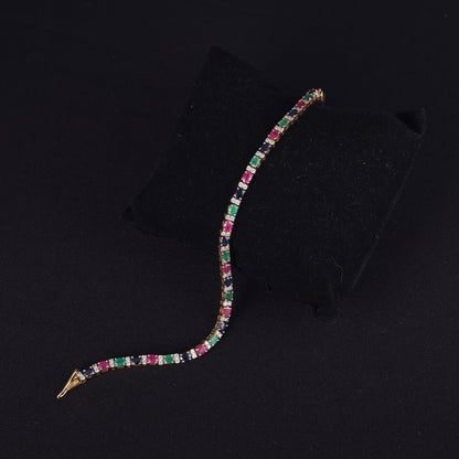 Tri Gemstone Bracelet