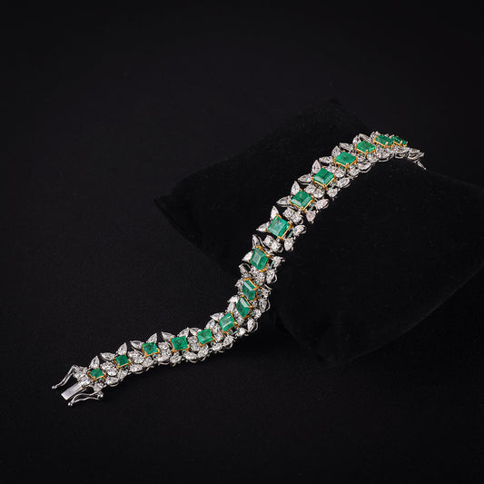 Emerald and Diamond Bracelet